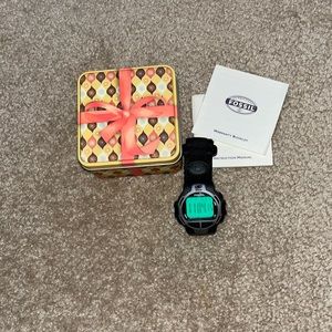 Fossil Blue QC1039 Digital Watch with Tin